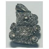 STERLING SILVER TEDDY BEAR PENDANT 5.10GRS