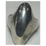 STERLING SILVER RING 17 GRS