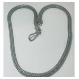 A HEAVY STERLING SILVER 56.70GRS 17.5INCH NECKLACE