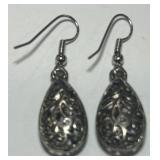 STERLING SILVER EARRINGS 3.9 GRS