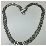 STERLING SILVER PANTHER 16'  NECKLACE 31 GRS