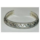 ANTHONY KEE ZIG ZAG BANGLE STERLING SILVER 30.7 GS