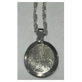 STERLING SILVER CHAIN/PENDANT 5.3 GRS