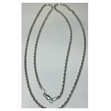 STERLING SILVER ROPE CHAIN 30' ROPE CHAIN