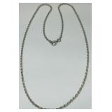 STERLING SILVER 18'  ROPE CHAIN 5.8 GRS