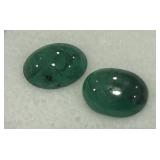 2.39CT CABOCHON EMERALD GEMSTONES