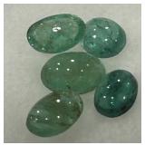 2.15CT CABOCHON EMERALD GEMSTONES