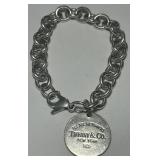 TIFFANY & CO STERLING SILVER CHARM BRACELET36.5 GR