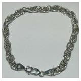 STERLING SILVER 7 INCH BRACELET 8.30GRS
