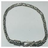 STERLING SILVER BYZANTINE BRACELET 14 GRS