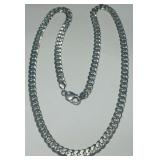 STERLING SILVER CUBAN CURB LINK 24' 46.9 GRS