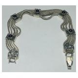 VINTAGE STERLING SILVER BRACELET  18 GRS