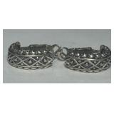 STERLING SILVER EARRINGS 7.3 GRS