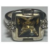 MICHAEL DAWKINS STERLING SILVER AND 14K GOLD RING