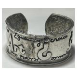 C .STEIN SIGNED CUFF BRACELET 58.9 GRS