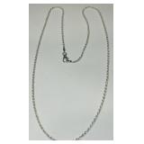 STERLING SILVER ROPE CHAIN 18' 5.5 GRS