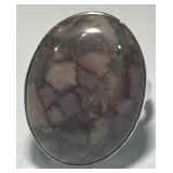 STERLING SILVER RING 6.4 GRS