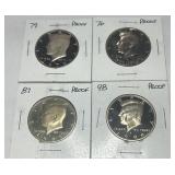 4 KENNEDY PROOF COIN