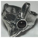SIGNED STERLING SILVER RING 5.9 GRS
