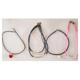 Z - FOUR COSTUME JEWELRY NECKLACES (J125)