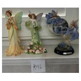 Z - LOT OF THREE FAIRY FIGURINES (K46)