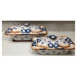 Z - TWO TEMP-TATIONS OVENWARE DISHES WITH LIDS (K2