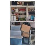 Z - MIXED LOT OF BINS & CONTENTS OF SHELVES (G26)