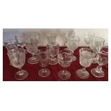 Z - MIXED VINTAGE COLLECTIBLE GLASS STEMWARE (E67)