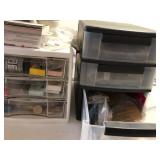Z - ORGANIZERS WITH JEWELRY MAKING SUPPLIES