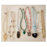 Z - EIGHT COSTUME JEWELRY NECKLACES (J139)
