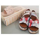 Z - TWO PAIR NEW WOMEN'S SANDALS SIZE 5 (J122)