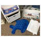 Z - WICKER STORAGE BOX, FLOOR MAT, CUSHION (M20)
