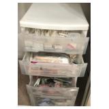 Z - FOUR-DRAWER STORAGE & JEWELRY MAKING SUPPLIES