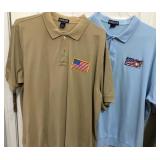 Z - TWO LAND'S END POLO SHIRTS SIZE XXL (M127)