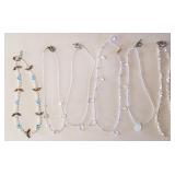 Z - SIX COSTUME JEWELRY NECKLACES (J53)