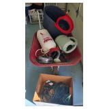 Z - WHEEL BARROW WITH CONTENTS, EXTENSION CORDS