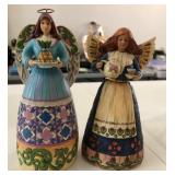 Z - TWO JIM SHORE ANGEL FIGURINES (J201)
