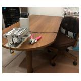Z - HOME OFFICE WORK TABLE, TASK LIGHT, CHAIR, MOR