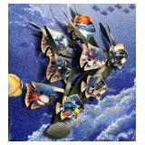 Z - TROPICAL FISH WALL DECOR (M22)