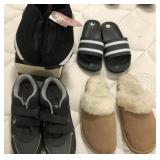Z - FOUR PAIR OF SLIPPERS/ SLIDES (M200)