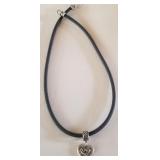 Z - STERLING SILVER HEART PENDANT (J118)