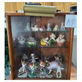Z - LIGHTED CURIO CABINET WITH CONTENTS (K37)