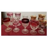 Z - TEN PIECES VINTAGE COLLECTIBLE STEMWARE (E58)