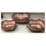 Z - THREE PIECES TEMP-TATIONS OVENWARE (K3)