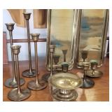 Z - ASSORTED BRASS CANDLESTICK HOLDERS(K200)
