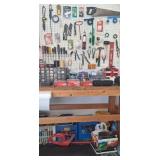 Z - LARGE LOT OF HAND TOOLS/ WORKSHOP SUPPLIES