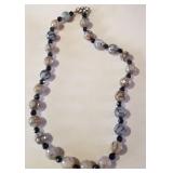 Z - BEADED AGATE NECKLACE (J78)