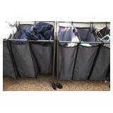Z - LAUNDRY SORTING RACKS WITH CONTENTS