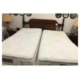 Z - KING BED, NIGHTSTANDS, LAMPS (NO MATTRESS)