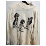 Z - ALEXA GRACE DOGS SWEATER SIZE M (R9)
